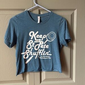 St. Petersburg Shuffleboard Club Crop Tee